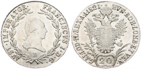 Franz II. (I.), 20 Kreuzer 1821, Kremnitz