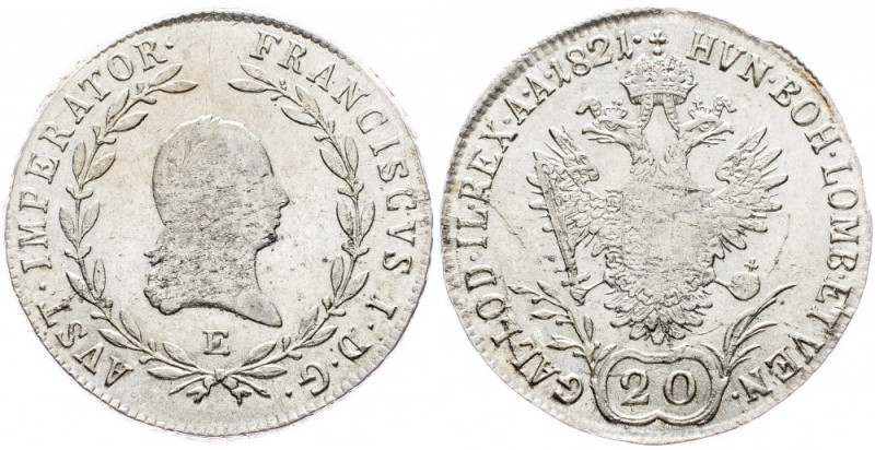 Franz II. (I.), 20 Kreuzer 1821, Karlsburg Franz II. (I.), 20 Kreuzer 1821, Karl...