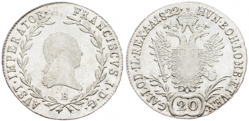 Franz II. (I.), 20 Kreuzer 1822, Kremnitz Franz II. (I.), 20 Kreuzer 1822, Kremn...