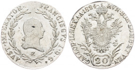 Franz II. (I.), 20 Kreuzer 1824, Karlsburg