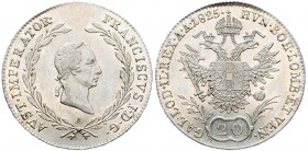 Franz II. (I.), 20 Kreuzer 1825, Vienna