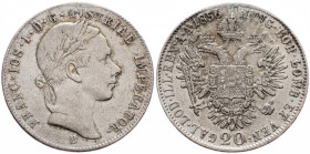 Franz Joseph I., 20 Kreuzer 1856, Kremnitz