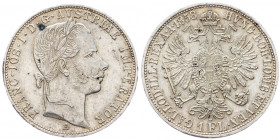 Franz Joseph I., 1 Gulden 1858, Vienna