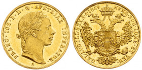 Franz Joseph I., 1 Dukat 1859, Vienna
