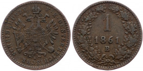 Franz Joseph I., 1 Kreuzer 1861, Kremnitz