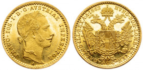 Franz Joseph I., 1 Dukat 1862, Vienna