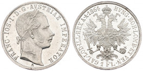 Franz Joseph I., Gulden 1864, Vienna