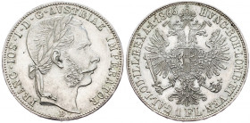 Franz Joseph I., 1 Gulden 1866, Kremnitz