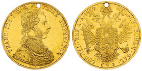 Franz Joseph I., 4 Dukat 1867, Vienna