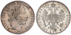 Franz Joseph I., 1 Gulden 1868, Vienna