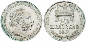 Franz Joseph I., 20 Krajczár 1869, Kremnitz