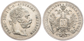 Franz Joseph I., 10 Kreuzer 1869, Vienna