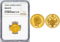 Franz Joseph I., 1 Dukat 1870, Vienna TOP POP
