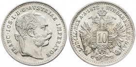 Franz Joseph I., 10 Kreuzer 1872, Vienna