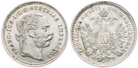 Franz Joseph I., 10 Kreuzer 1872, Vienna