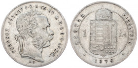 Franz Joseph I., 1 Forint 1876, Kremnitz