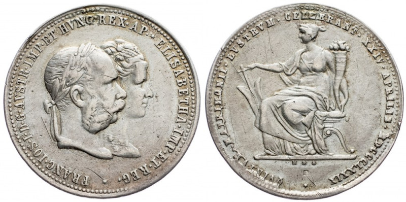 Franz Joseph I., Medal 1879, Vienna Franz Joseph I., Medal 1879, Vienna, 7 g, Ag...
