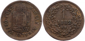 Franz Joseph I., 1 Kreuzer 1882, Kremnitz