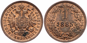 Franz Joseph I., 1 Kreuzer 1885, Vienna