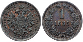 Franz Joseph I., 1 Kreuzer 1885, Vienna
