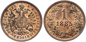 Franz Joseph I., 1 Kreuzer 1885, Vienna