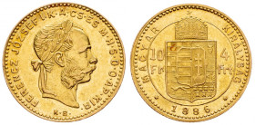 Franz Joseph I., 4 Forint 1886, Kremnitz