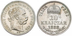 Franz Joseph I., 10 Krajczár 1888, Kremnitz