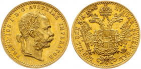 Franz Joseph I., 1 Dukat 1888, Vienna