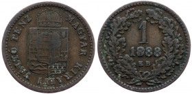 Franz Joseph I., 1 Kreuzer 1888, Kremnitz