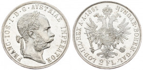 Franz Joseph I., 2 Gulden 1891, Vienna