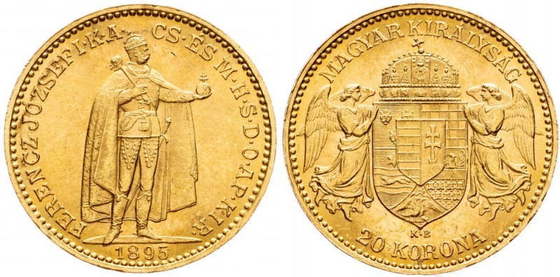 Franz Joseph I., 20 Korona 1895, Kremnitz Franz Joseph I., 20 Korona 1895, Kremn...
