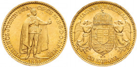 Franz Joseph I., 20 Korona 1895, Kremnitz