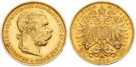 Franz Joseph I., 20 Krone 1895, Vienna