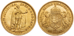 Franz Joseph I., 10 Korona 1896, Kremnitz