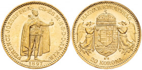 Franz Joseph I., 20 Korona 1897, Kremnitz