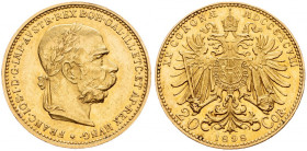 Franz Joseph I., 20 Krone 1898, Vienna