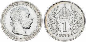 Franz Joseph I., 1 Krone 1899, Vienna