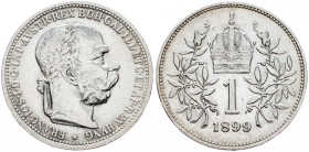 Franz Joseph I., 1 Krone 1899, Vienna