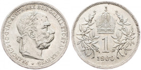 Franz Joseph I., 1 Krone 1900, Vienna