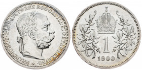 Franz Joseph I., 1 Krone 1900, Vienna