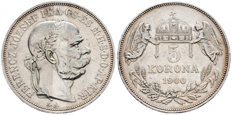 Franz Joseph I., 5 Korona 1900, Kremnitz Franz Joseph I., 5 Korona 1900, Kremnit...