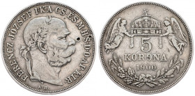 Franz Joseph I., 5 Korona 1900, Kremnitz