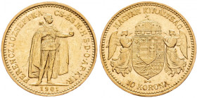 Franz Joseph I., 10 Korona 1901, Kremnitz