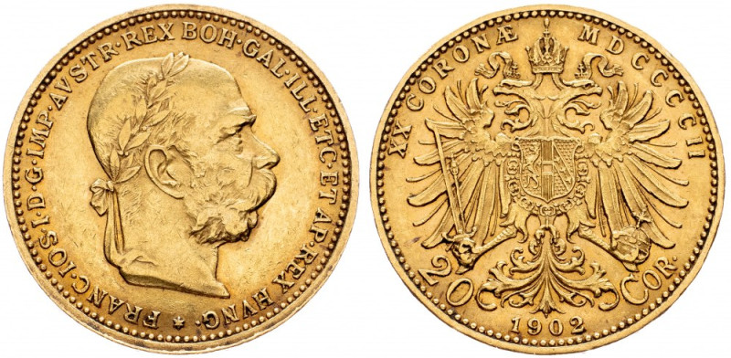 Franz Joseph I., 20 Krone 1902, Vienna Franz Joseph I., 20 Krone 1902, Vienna, A...