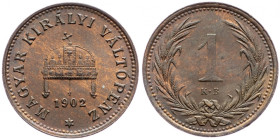 Franz Joseph I., 1 Fillér 1902, Kremnitz