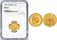 Franz Joseph I., 10 Krone 1905, Vienna