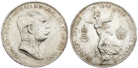 Franz Joseph I., 5 Krone 1908, Vienna