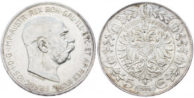 Franz Joseph I., 5 Krone 1909, Vienna
