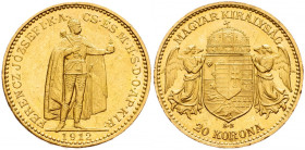 Franz Joseph I., 20 Korona 1912, Kremnitz
