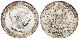 Franz Joseph I., 2 Krone 1913, Vienna